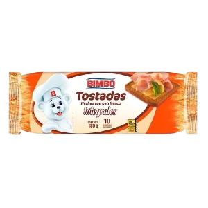 BIMBO TOSTADAS INTEGRALES 180G. X 10